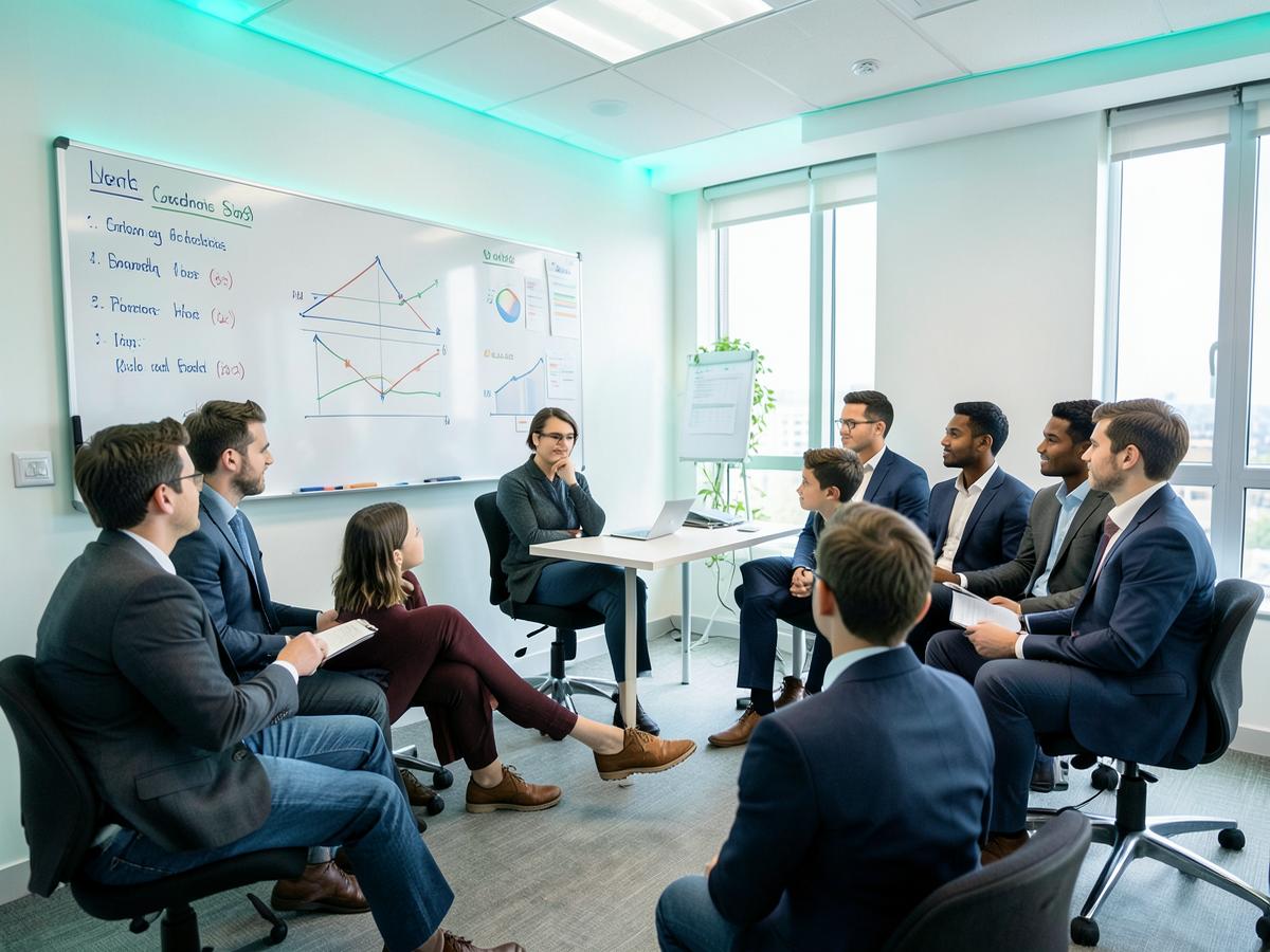 Vertriebsschulung im Trainingsraum von NextGen Solutions